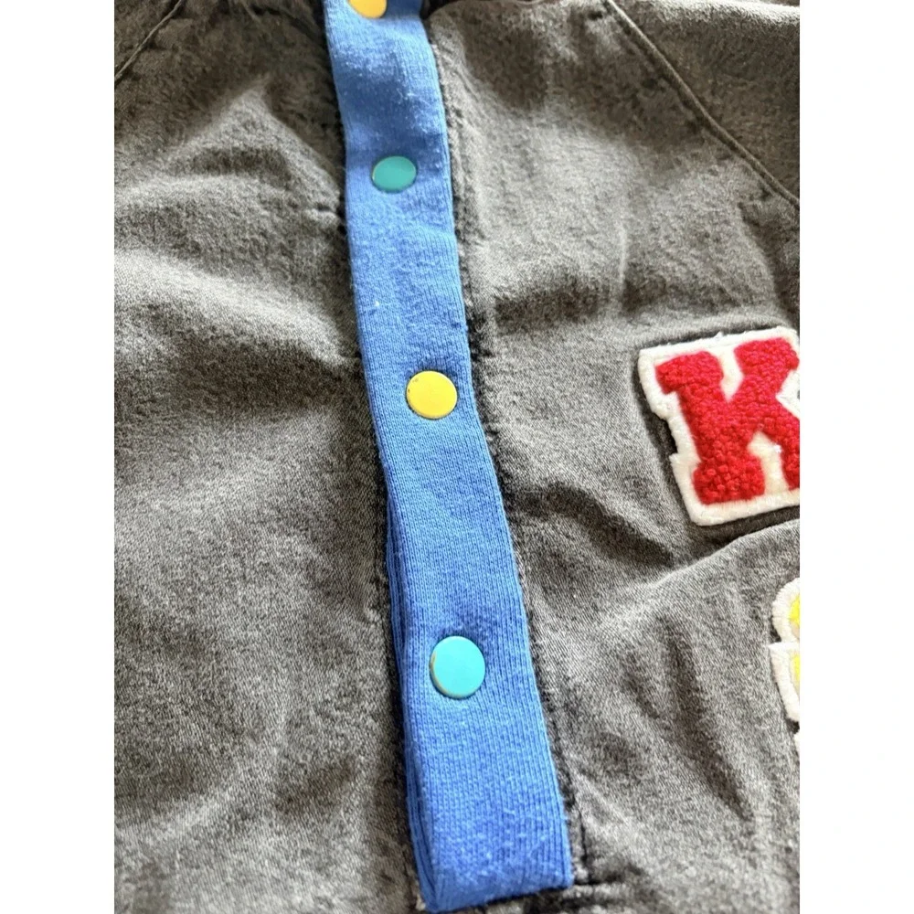 Vintage 80s Buster Brown 24 Months Baby One Piece Denim KID Romper USA